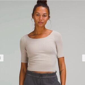 LuLuLemon Ribbed Micro Modal Half Sleeve Tee (NWT)